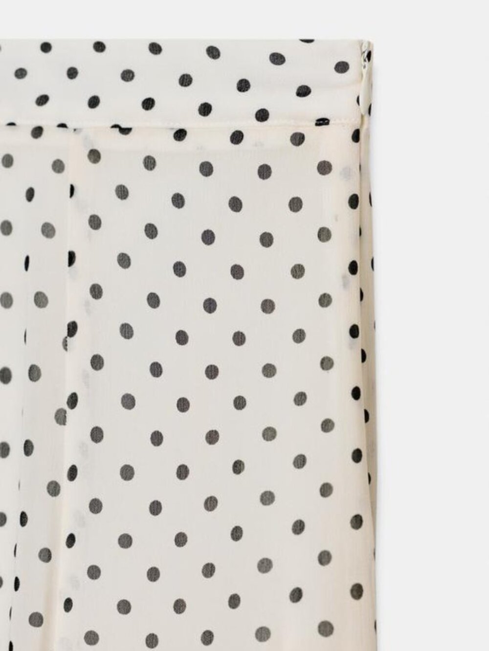 ZARA ZW COLLECTION POLKA DOT MIDI SKIRT - Picture 15 of 16